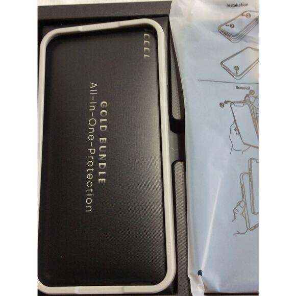 5 In 1 TOCOL Gold Bundle iPhone 12 ProMax Case Blue 2 Screen &Lens Protector New - Picture 9 of 11